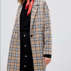 💕SALE💕 ASOS Plaid trench coat